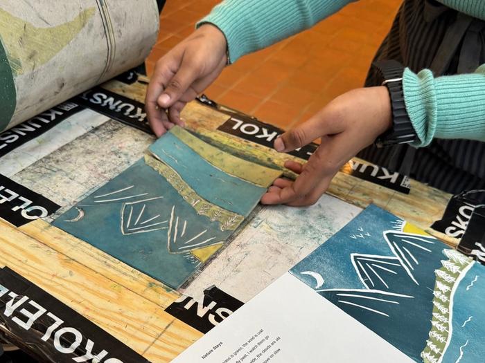 grafikk, kurs, kunst i skolen, seilet, Marianne Karlsen