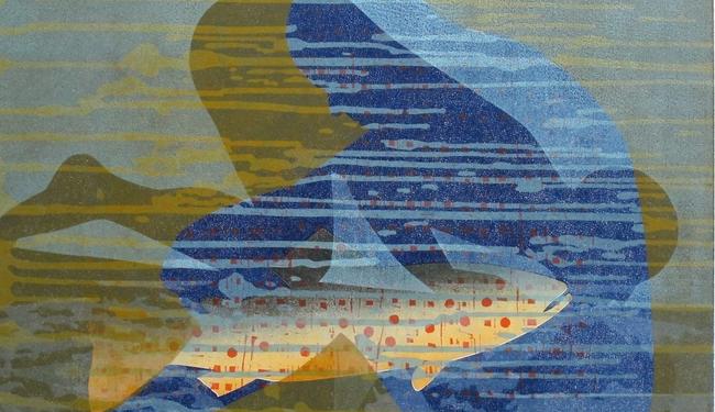 Grafikk av Dag Rødsand, Multemyr.