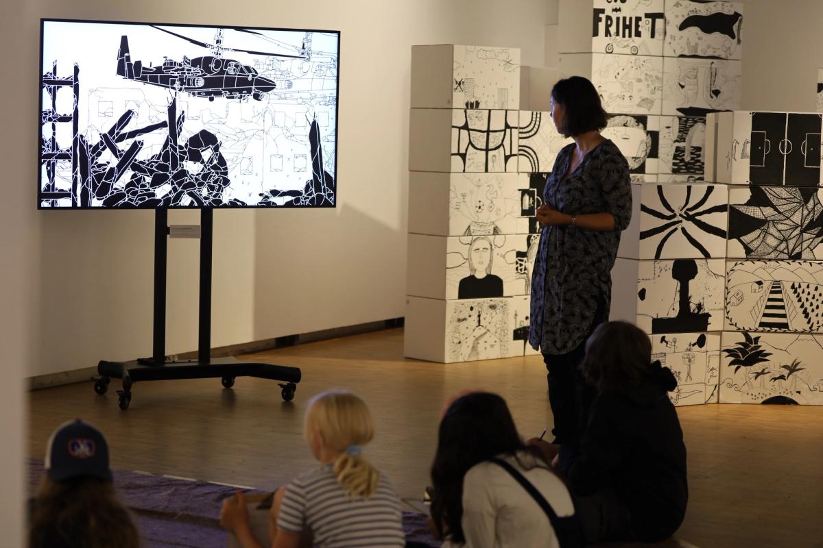 kunst, elever, Ai Weiwei, frihet i fri strek