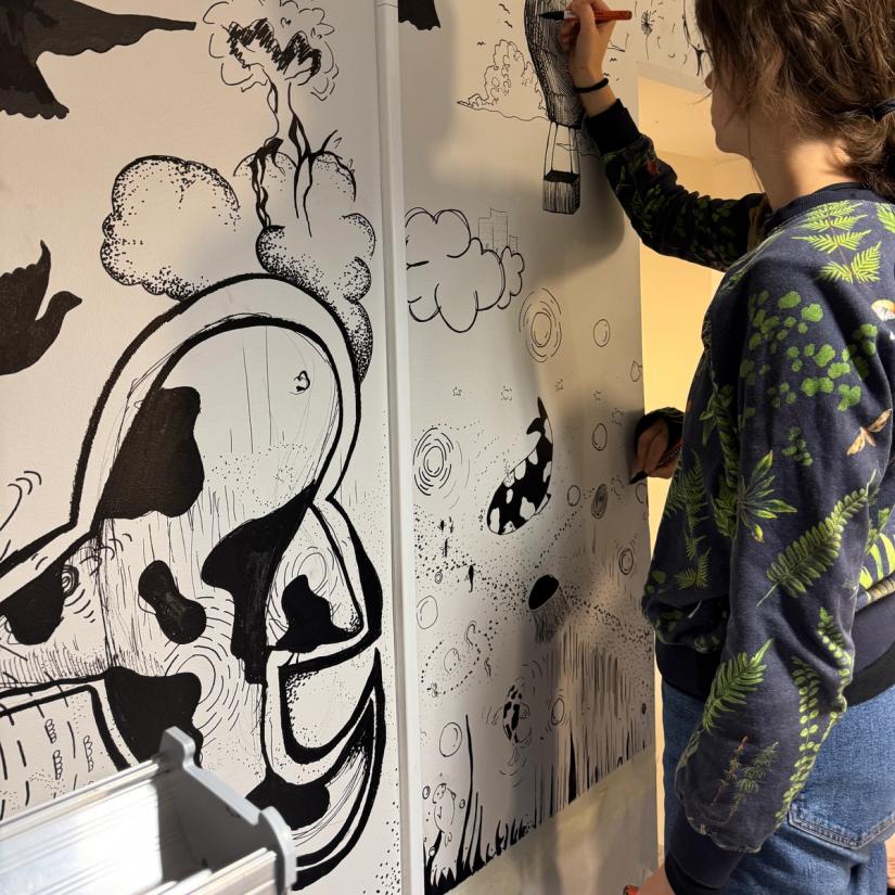 Tegnestafetten på Kirkeparken videregående skole!