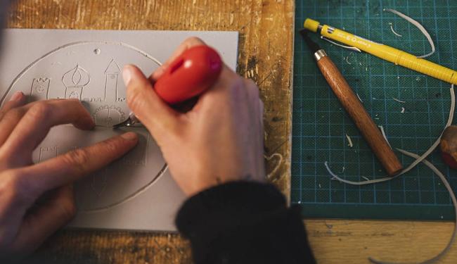 kunst og håndverkskonferansen 2026, kunst i skolen, linotrykk