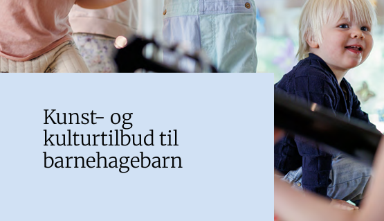 Forsiden av Kulturtankens rapport "Kunst- og kulturtilbud til barnehagebarn 2025"
