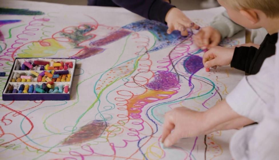 Tegneglede, barn som tegner