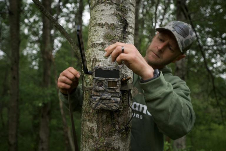 Installing and mounting Y2 trail camera on tree
