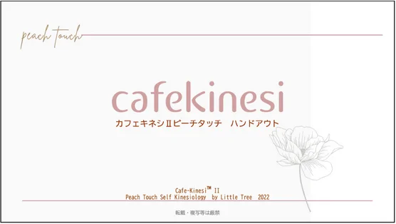 カフェキネシⅡ ピーチタッチ ハンドアウト