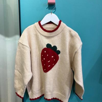 Pull enfant fraise 