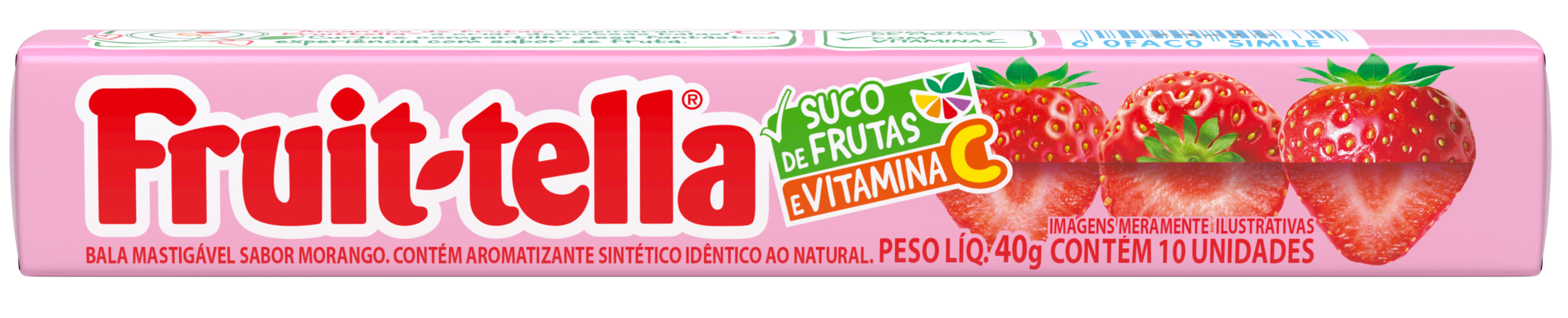 Fruittella Mastigável Morango