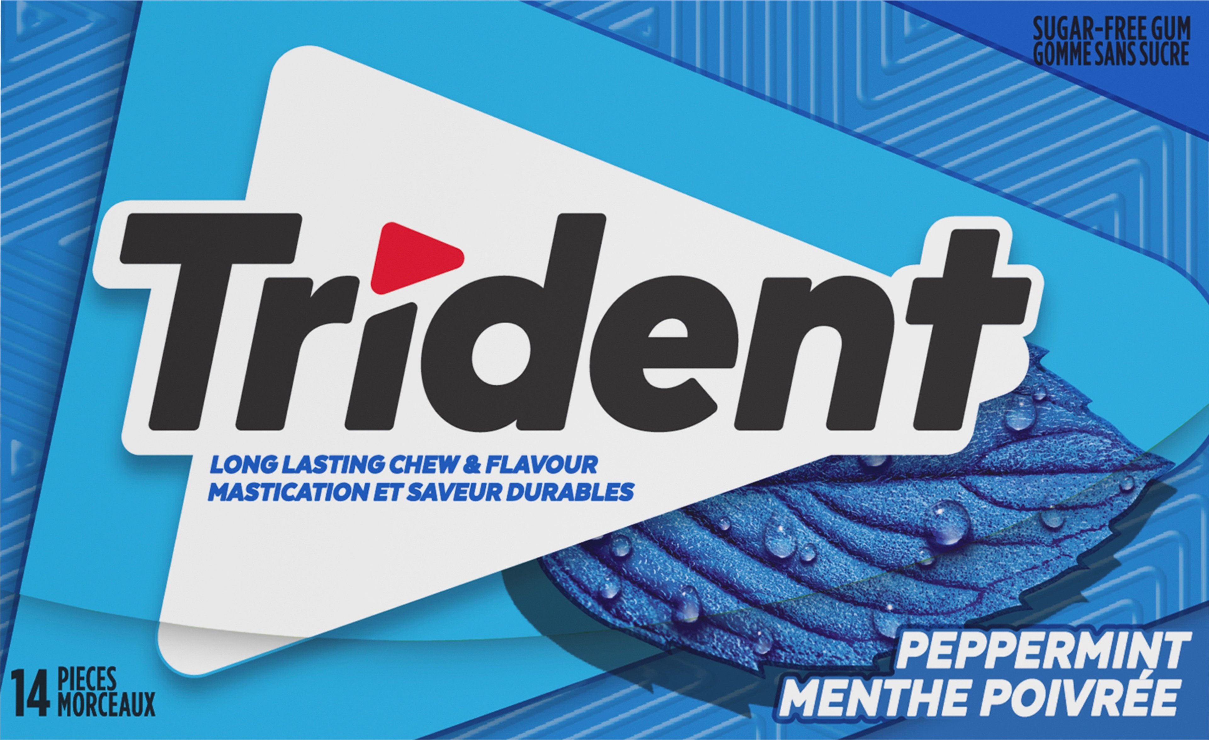 Trident Menthe Poivrée, 14 Morceaux