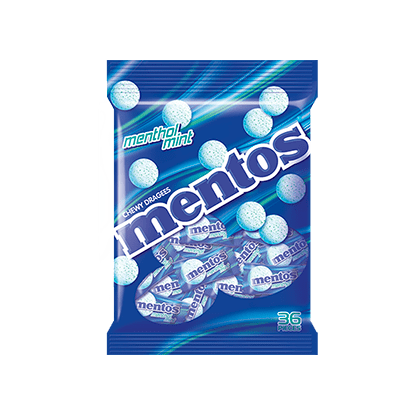 Mentos Menthol Mint 36p Bag