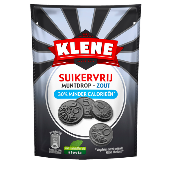 Muntdrop zout suikervij 30% minder - 3380