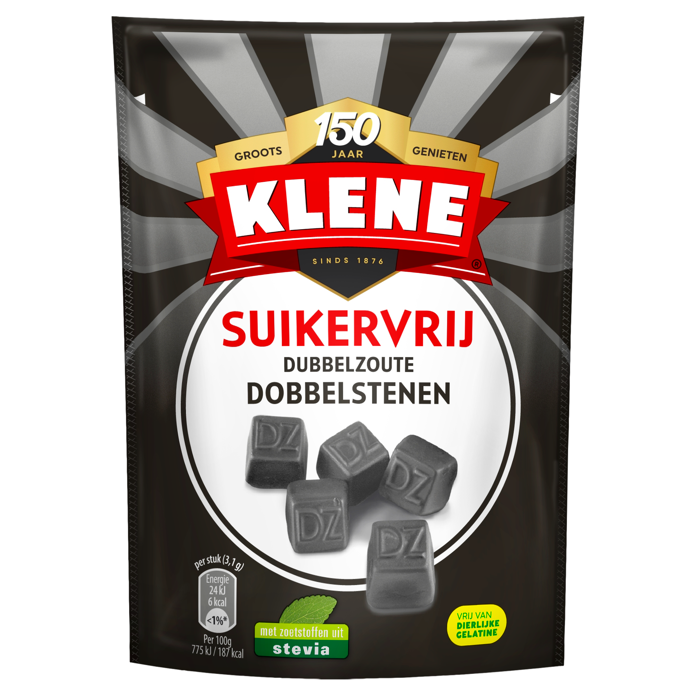 Klene Suikervrije Dubbelzoute Dobbelstenen