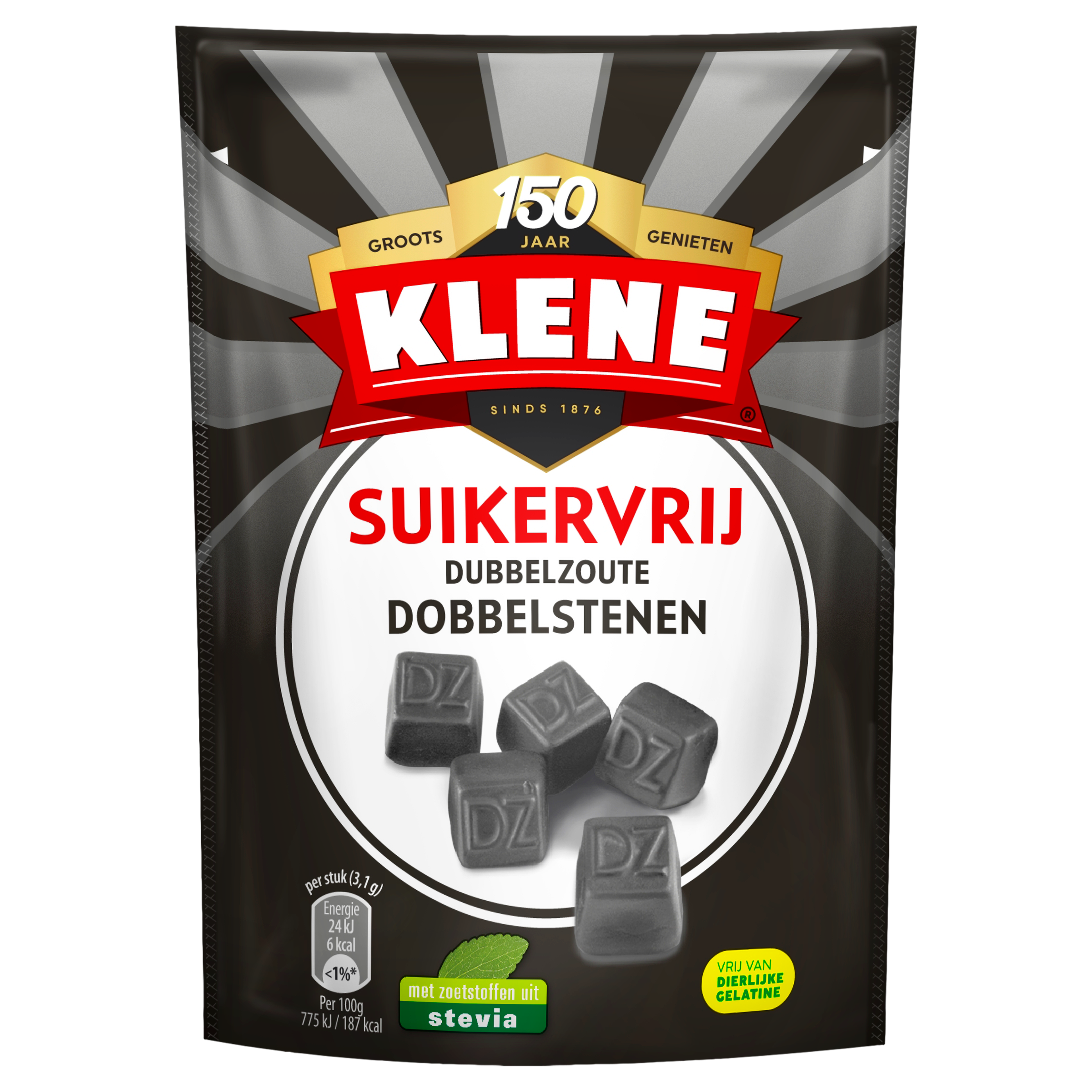 Klene Suikervrije Dubbelzoute Dobbelstenen