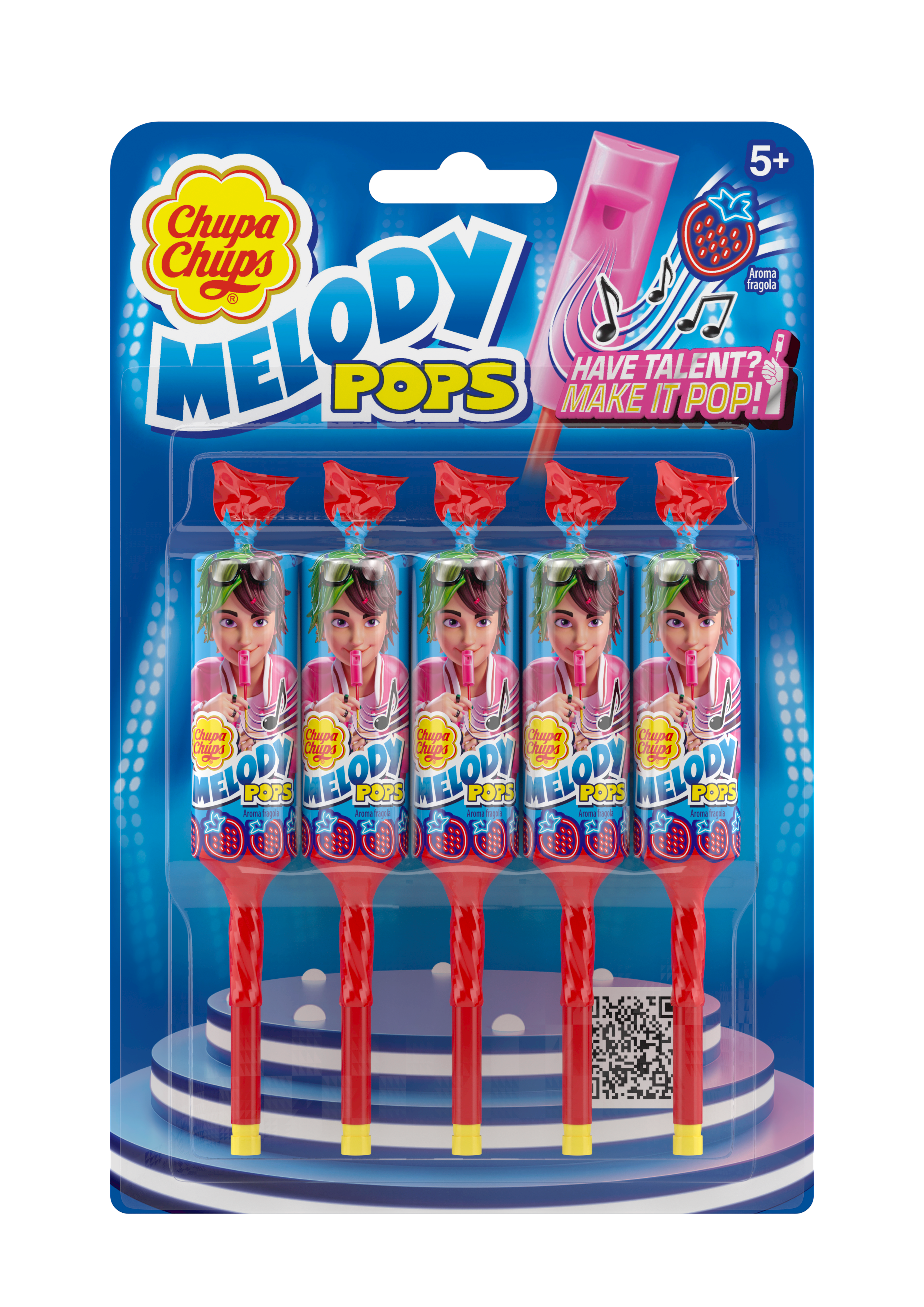 Melody Pops Fragola x5