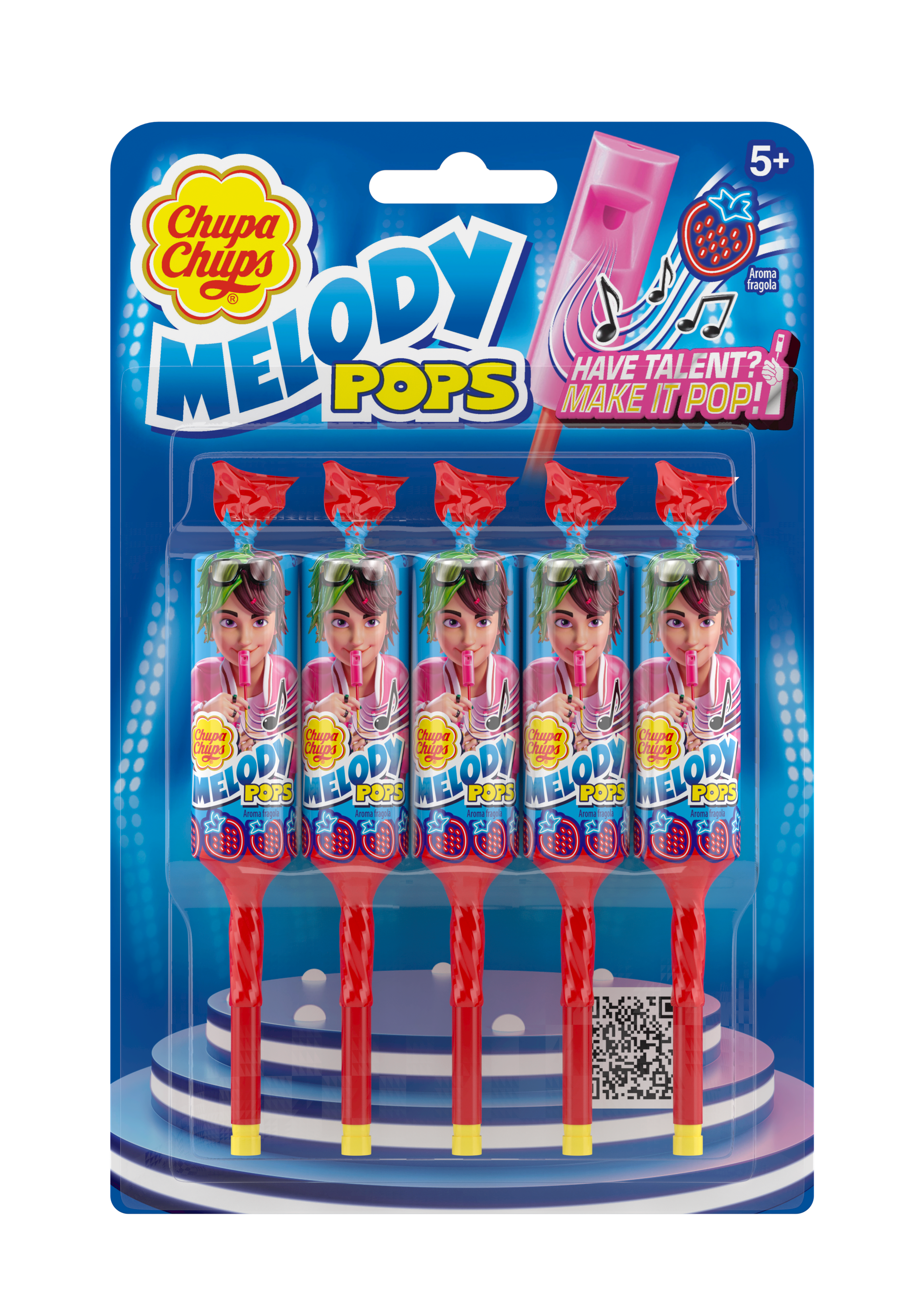 Melody Pops Fragola x5