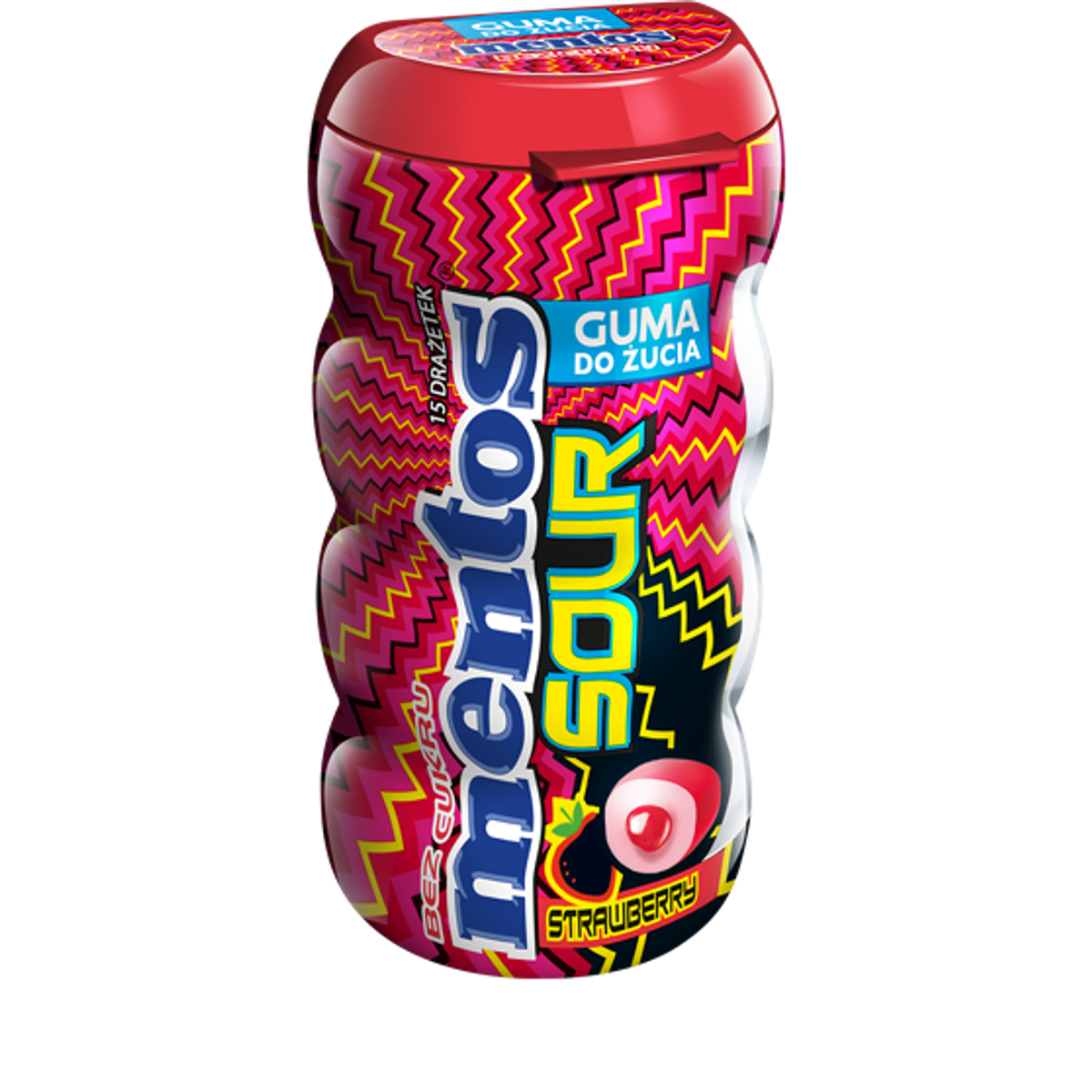 Mentos Sour Gum STRAWBERRY