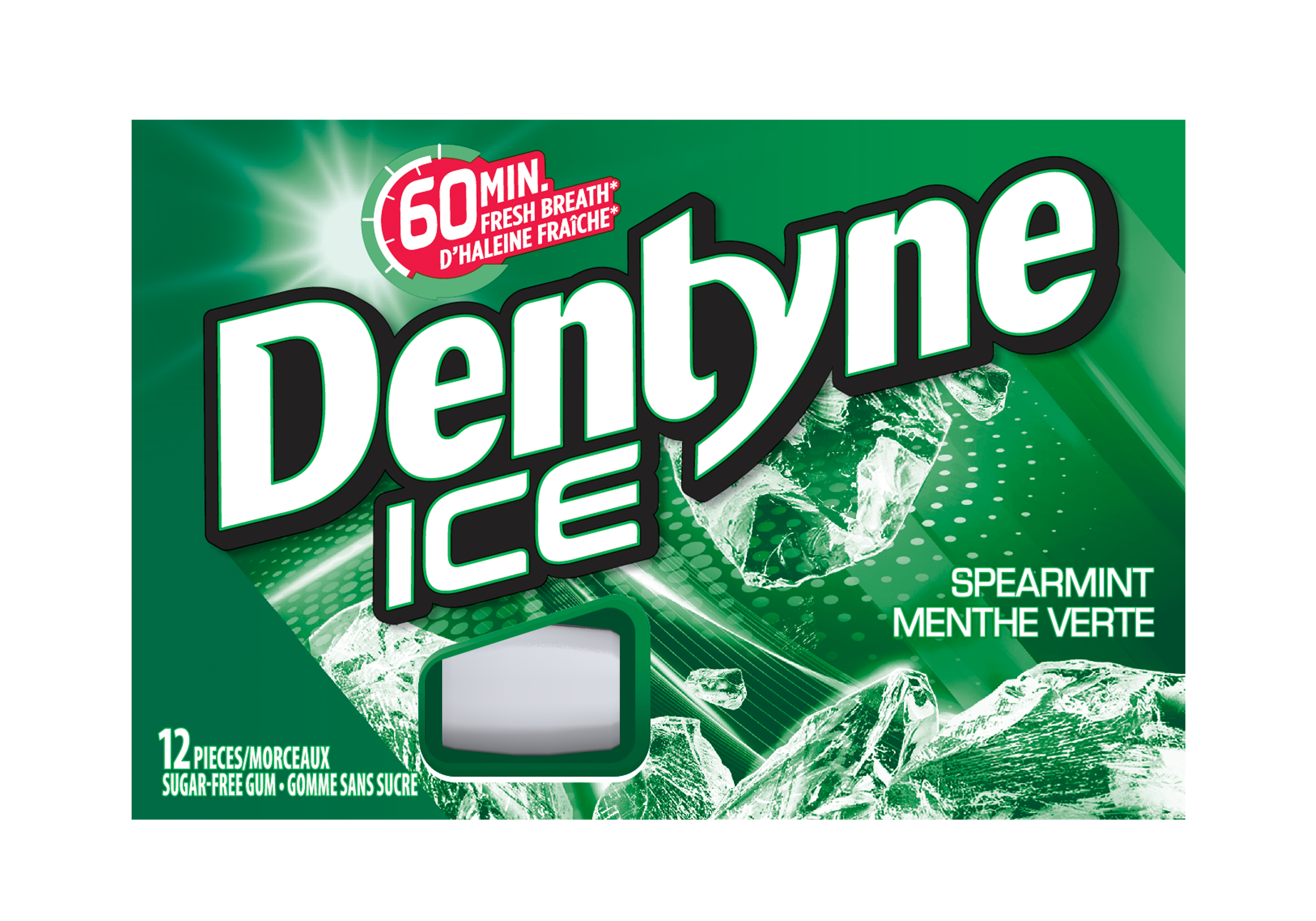 Dentyne Ice Spearmint, 12 Pieces