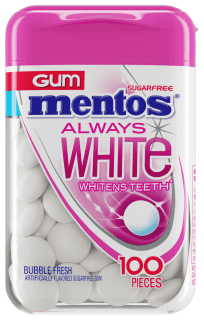 Mentos Always White Bubble Fresh - 100pc Bottle