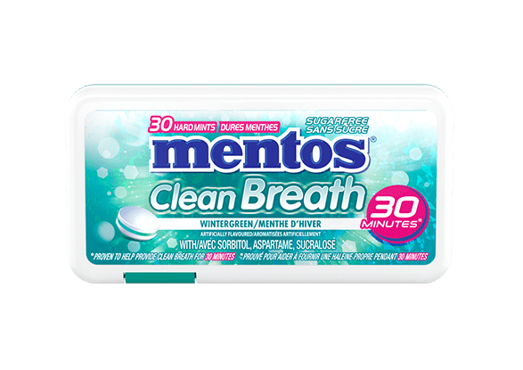 Mentos CleanBreath Wintergreen, 30 Pieces