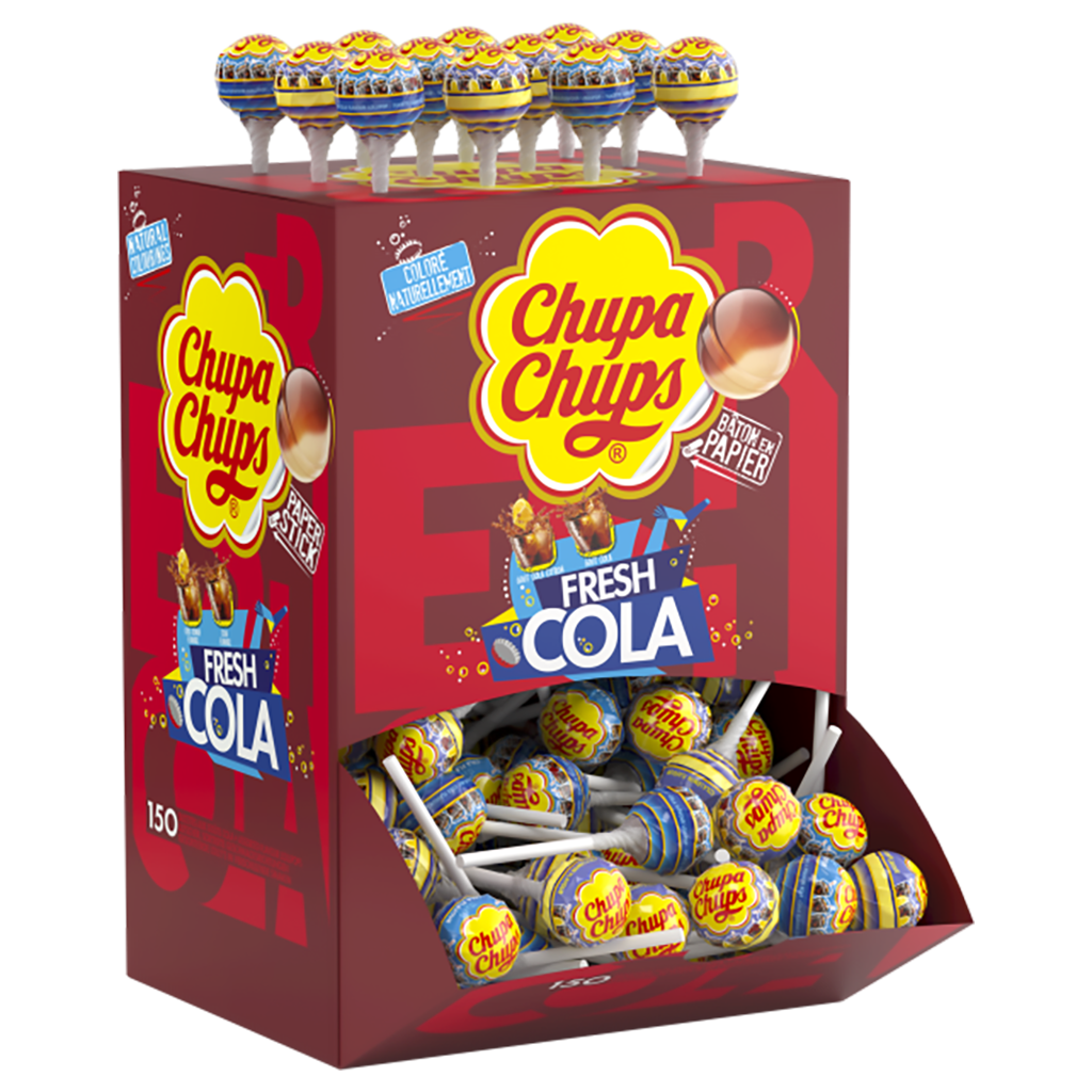 Boîte Carton Fresh Cola 150 sucettes