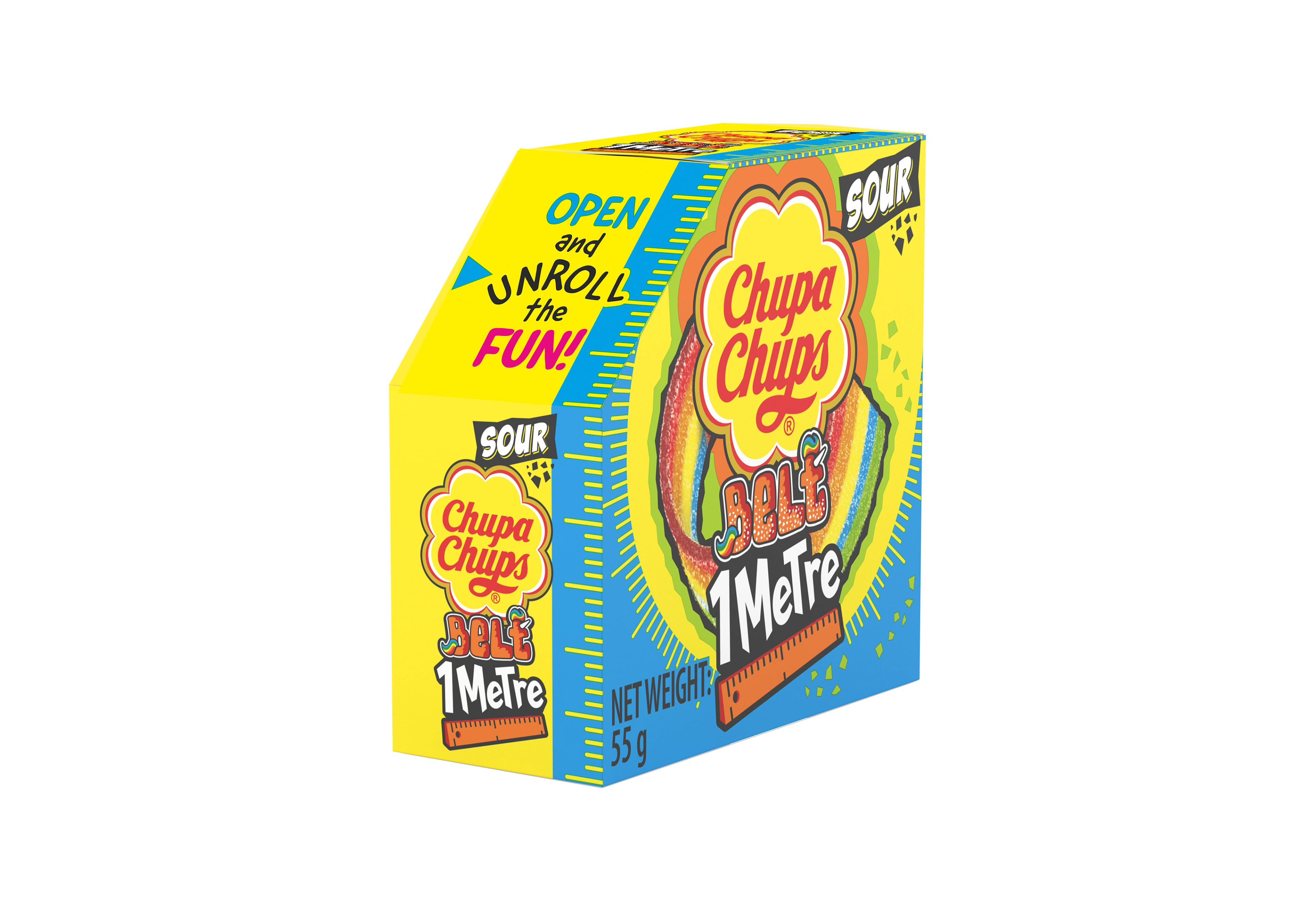 Chupa Chups 1 Metre Sour Belt