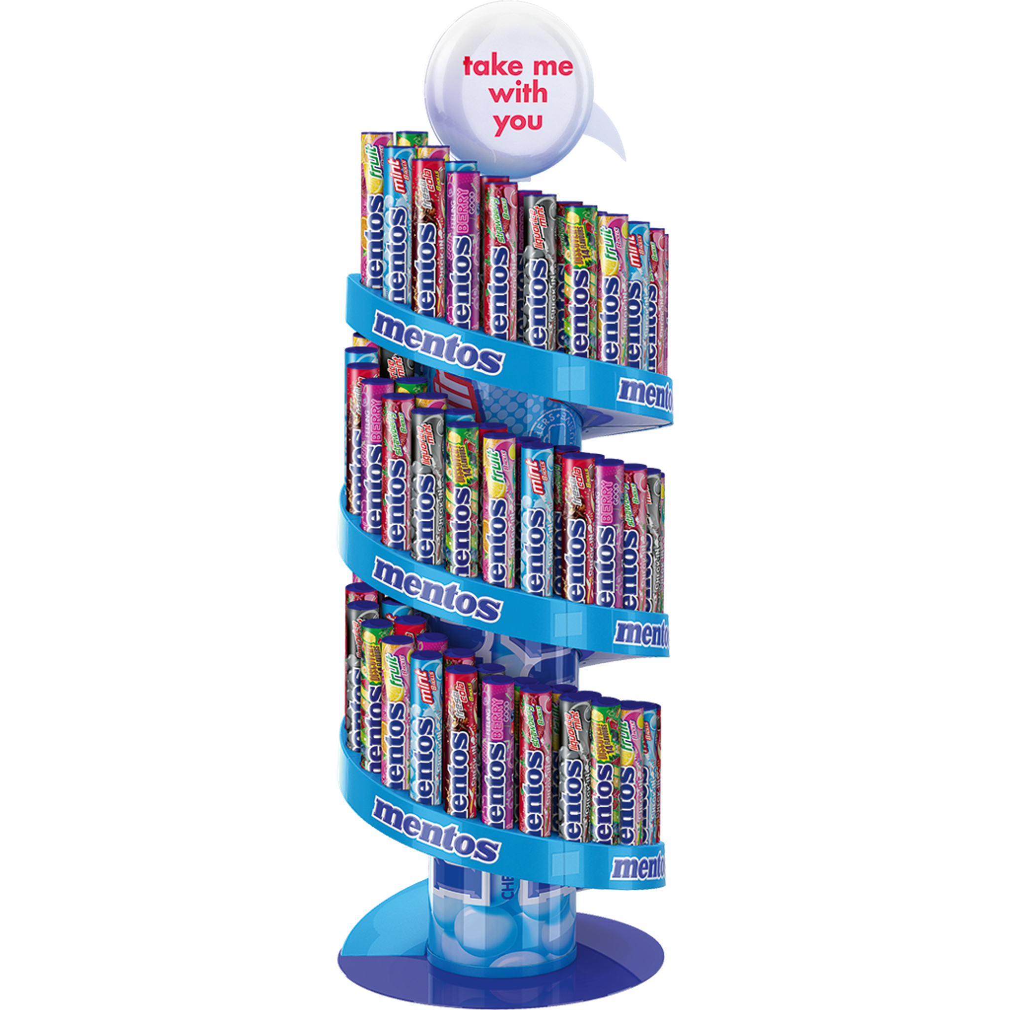 Slim Wheel Display Spiral Mentos Jumbo