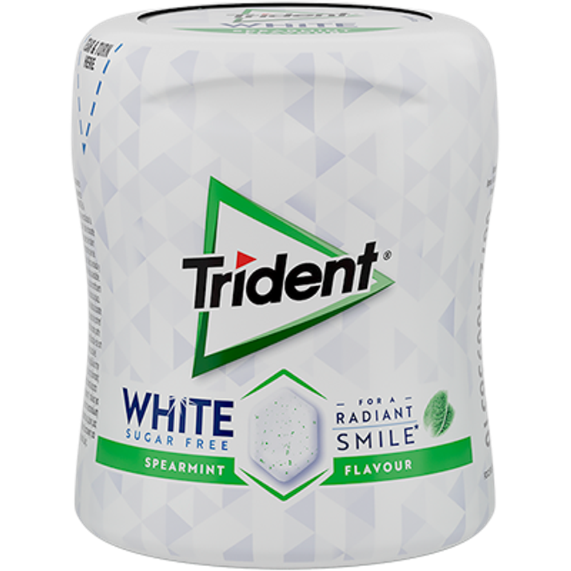 Trident Dental Care White - Gragea Hierbabuena Bote