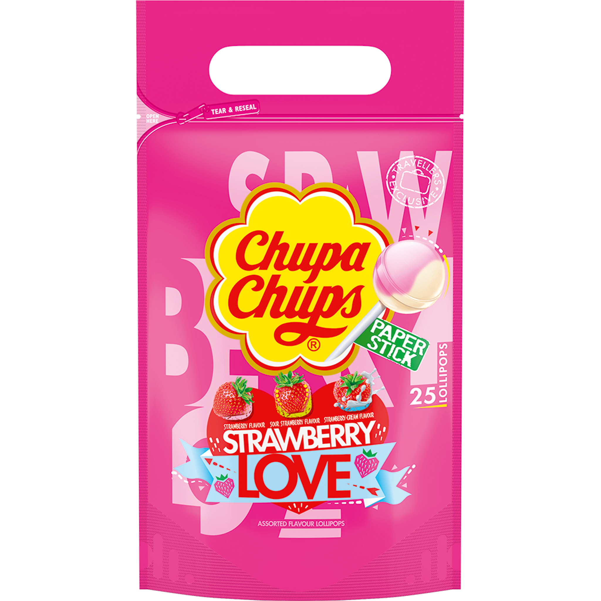 Chupa Chups Pouch Bag Strawberry Love | 300g EU