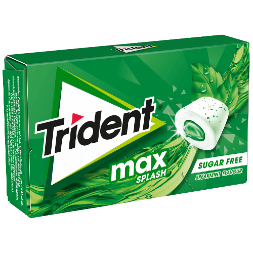 Trident Max Splash Τσίχλα Spearmint 22gr