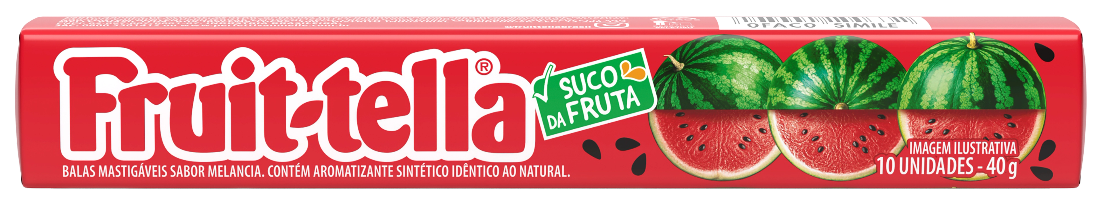 Fruittella Mastigável Melancia