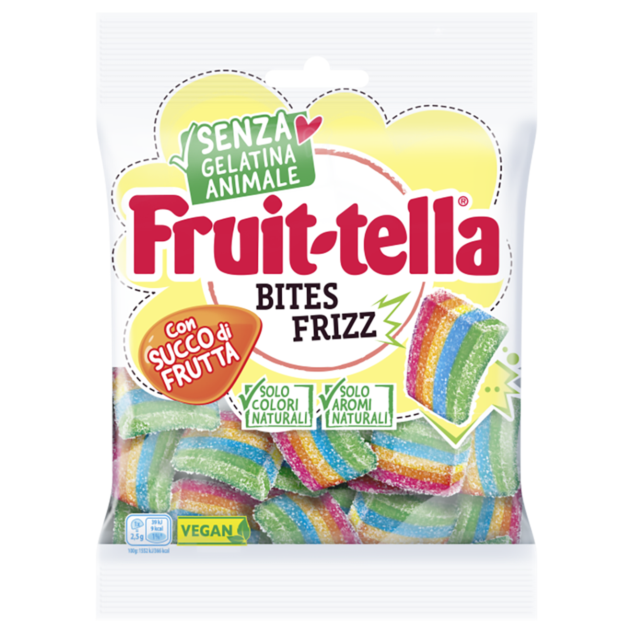 FRUITTELLA  BITES FRIZZ