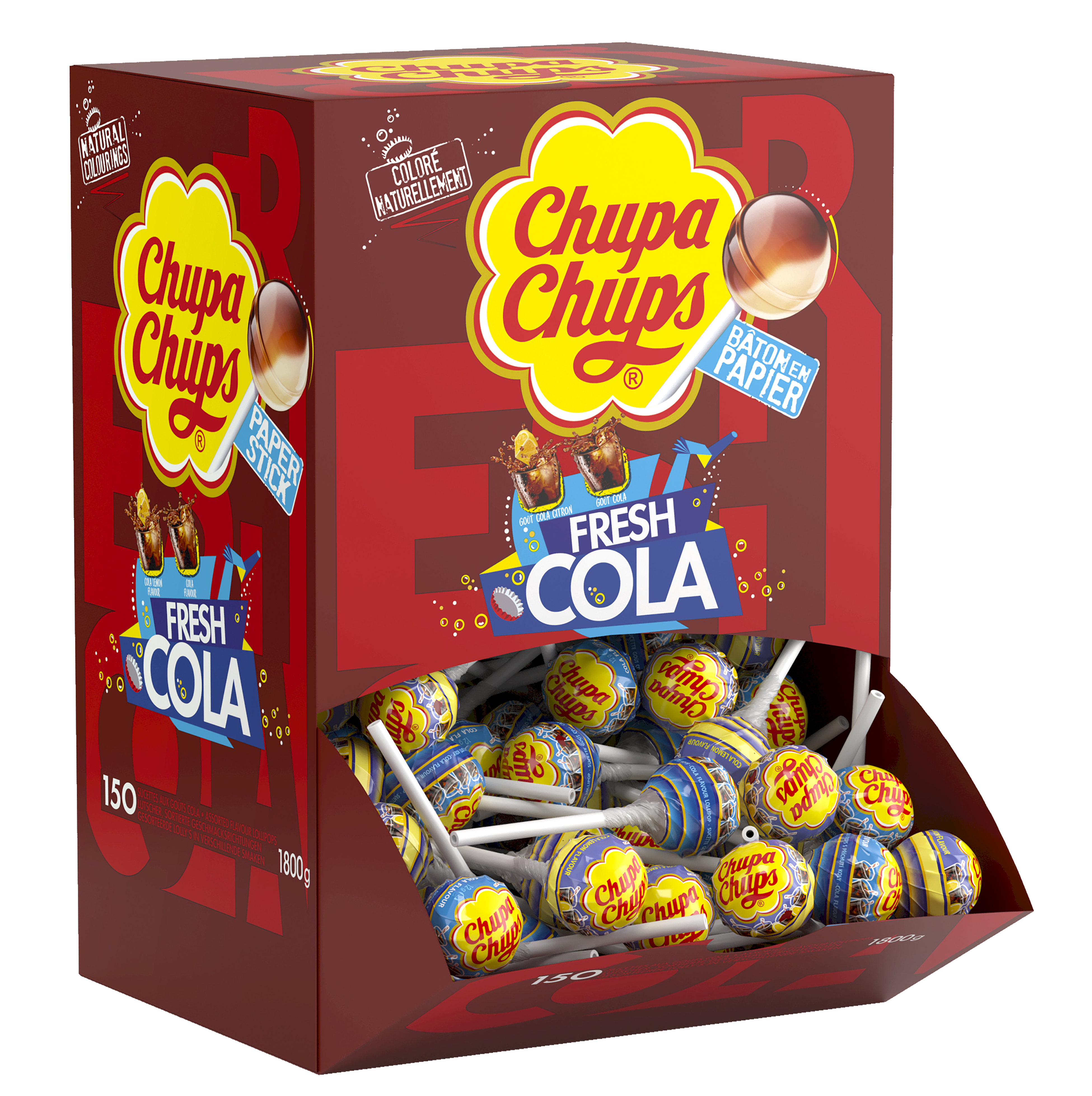 Boîte Carton Fresh Cola 150 sucettes