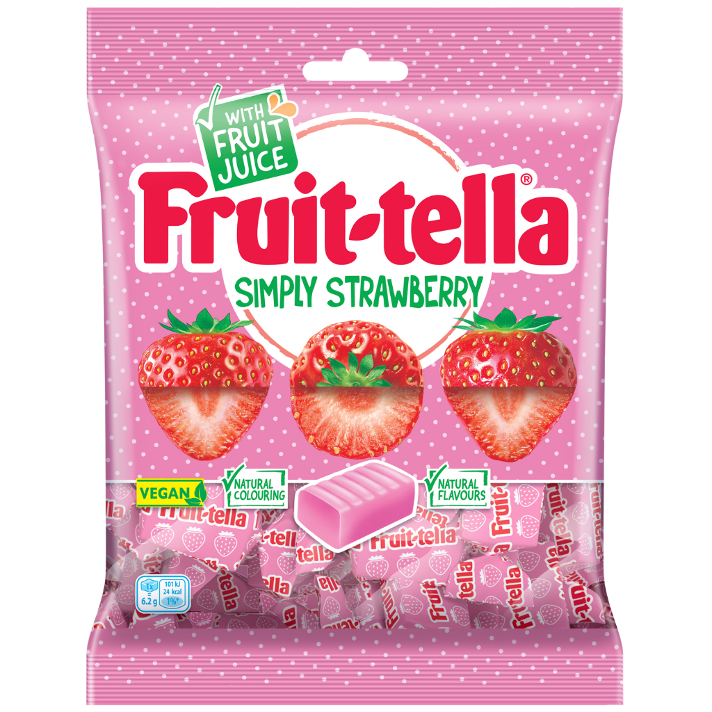 Simply Strawberry Soft Chew Sweets 135g