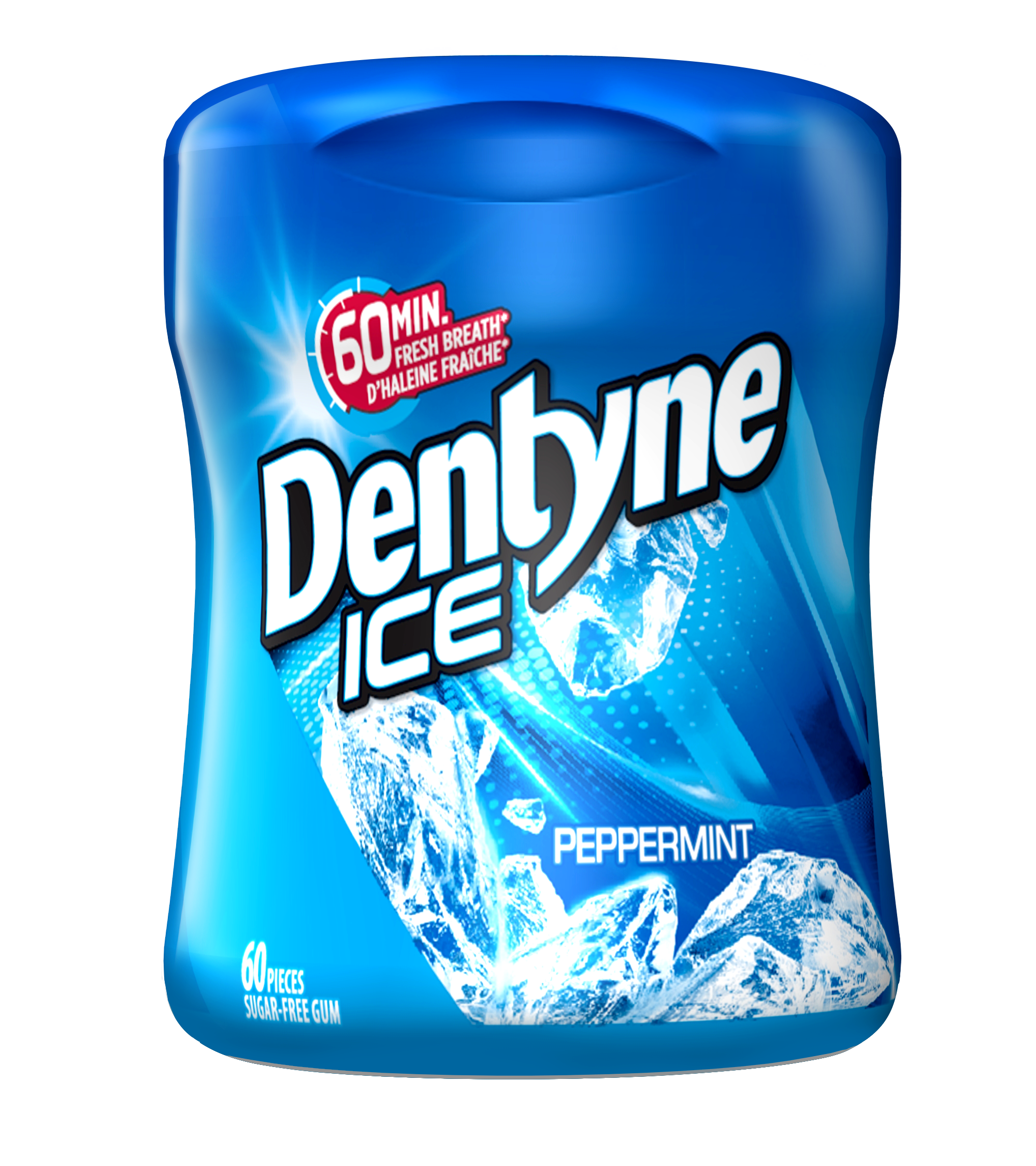 Dentyne Ice Peppermint Sugar-free Gum Bottle, 60 Pieces