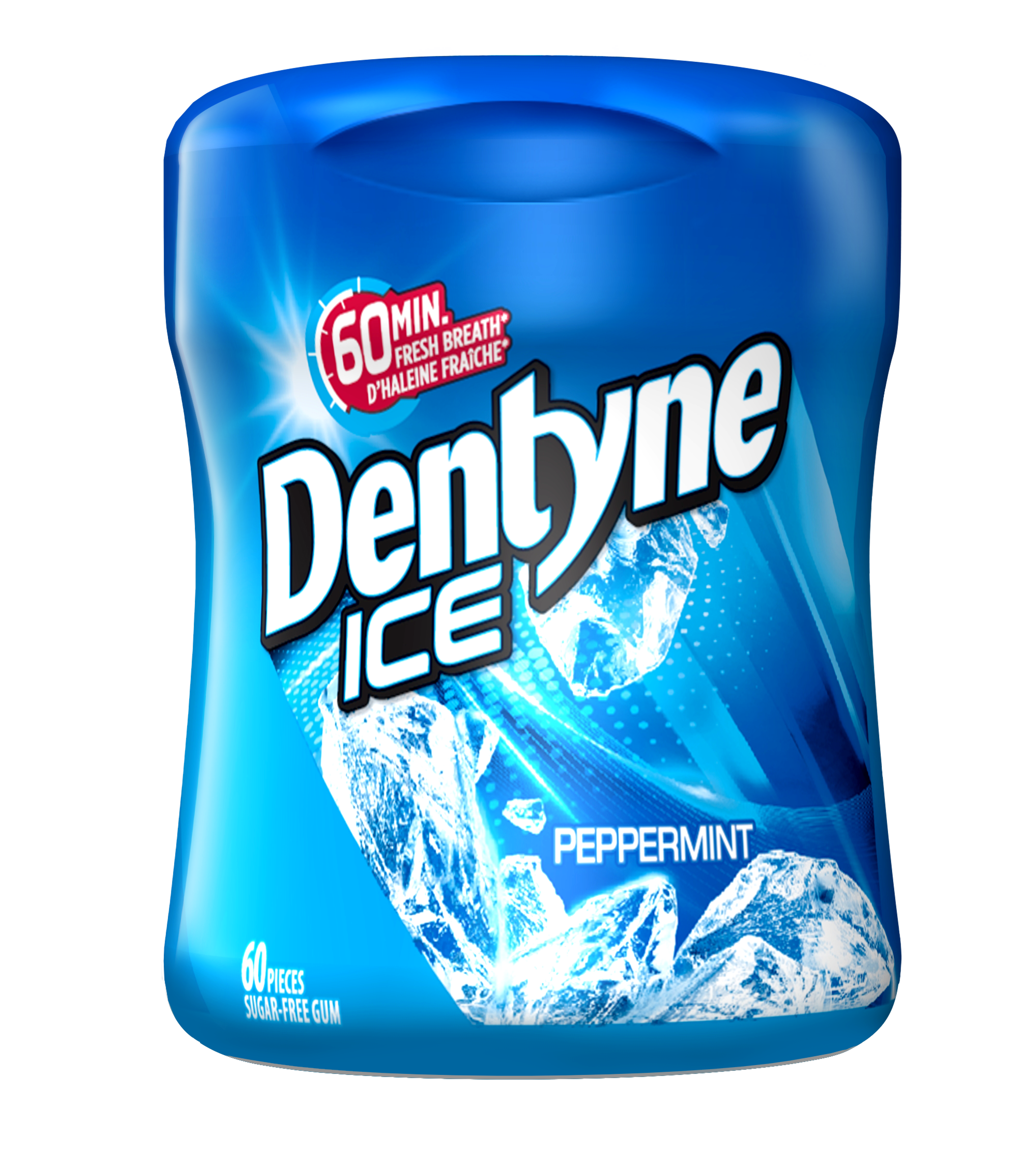 Dentyne Ice Peppermint Sugar-free Gum Bottle, 60 Pieces