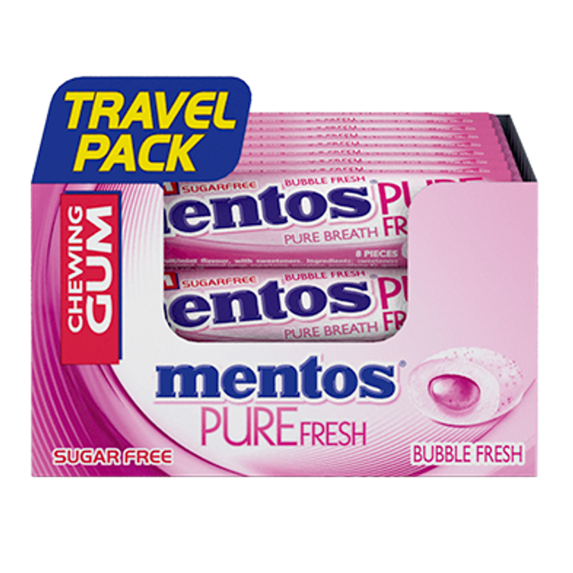 Mentos Gum Roll Boxes Bubble Fresh | 372g EU