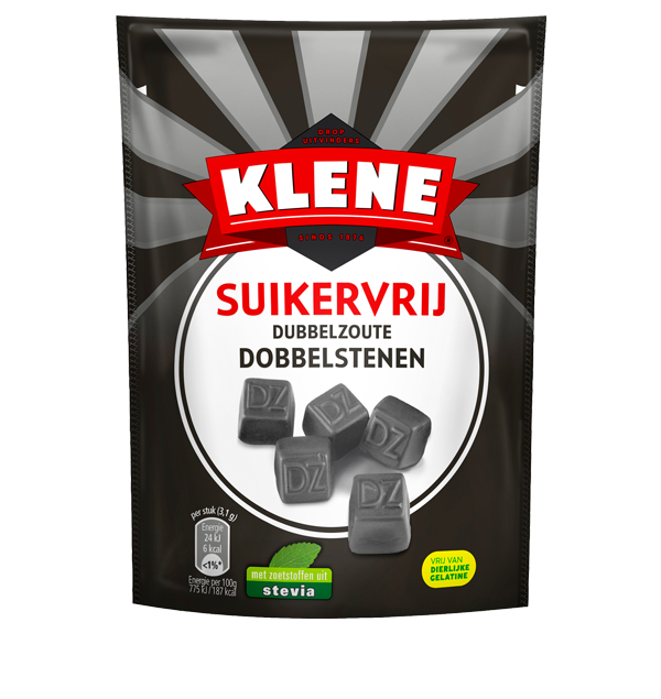 Klene Suikervrije Dubbelzoute Dobbelstenen