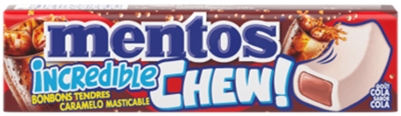 MENTOS INCREDIBLE CHEW COLA