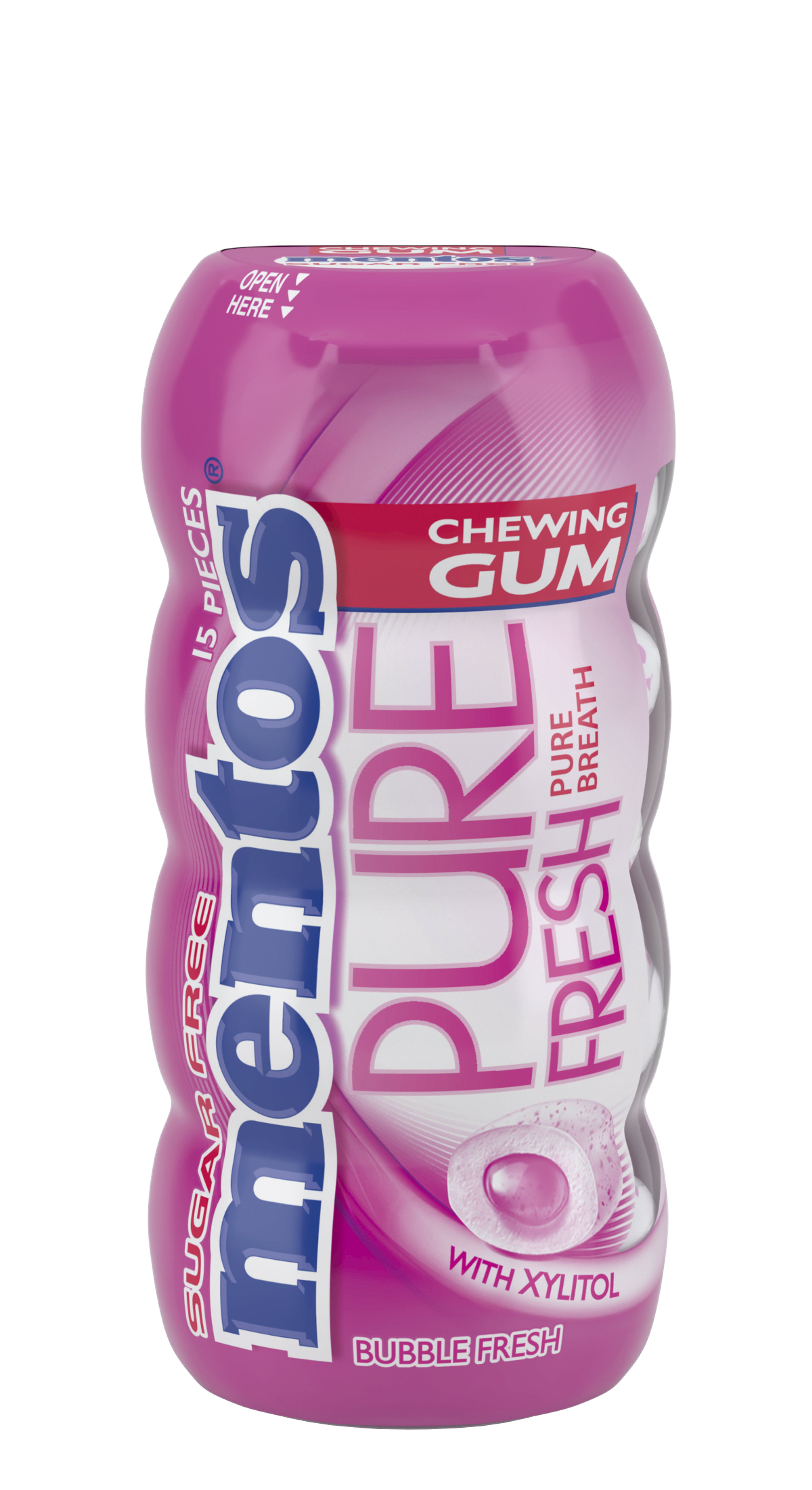Mentos Gum Pure Fresh Bubble Fresh Pocket bottle