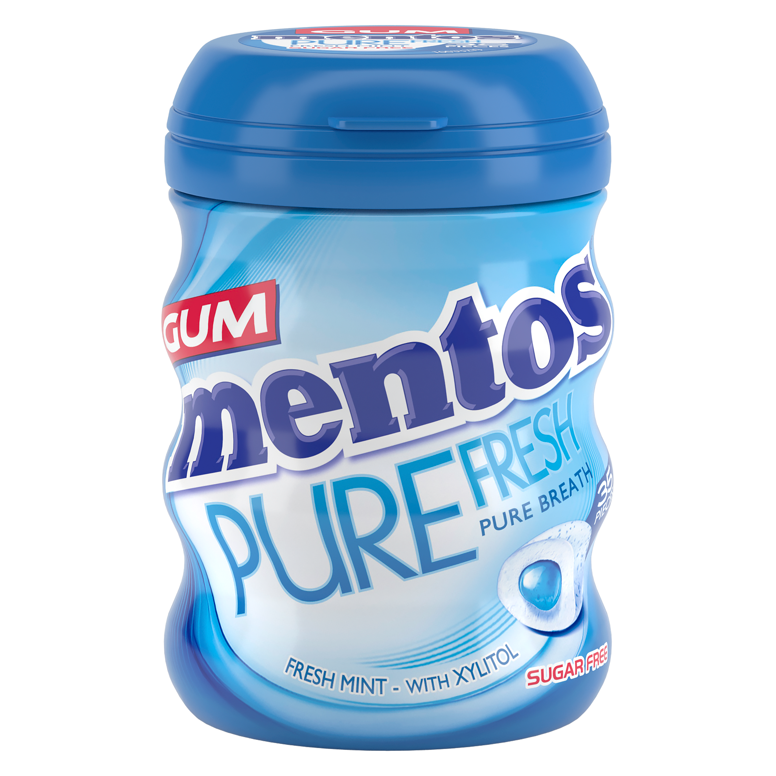 Mentos Pure Fresh Gum Freshmint Bottle