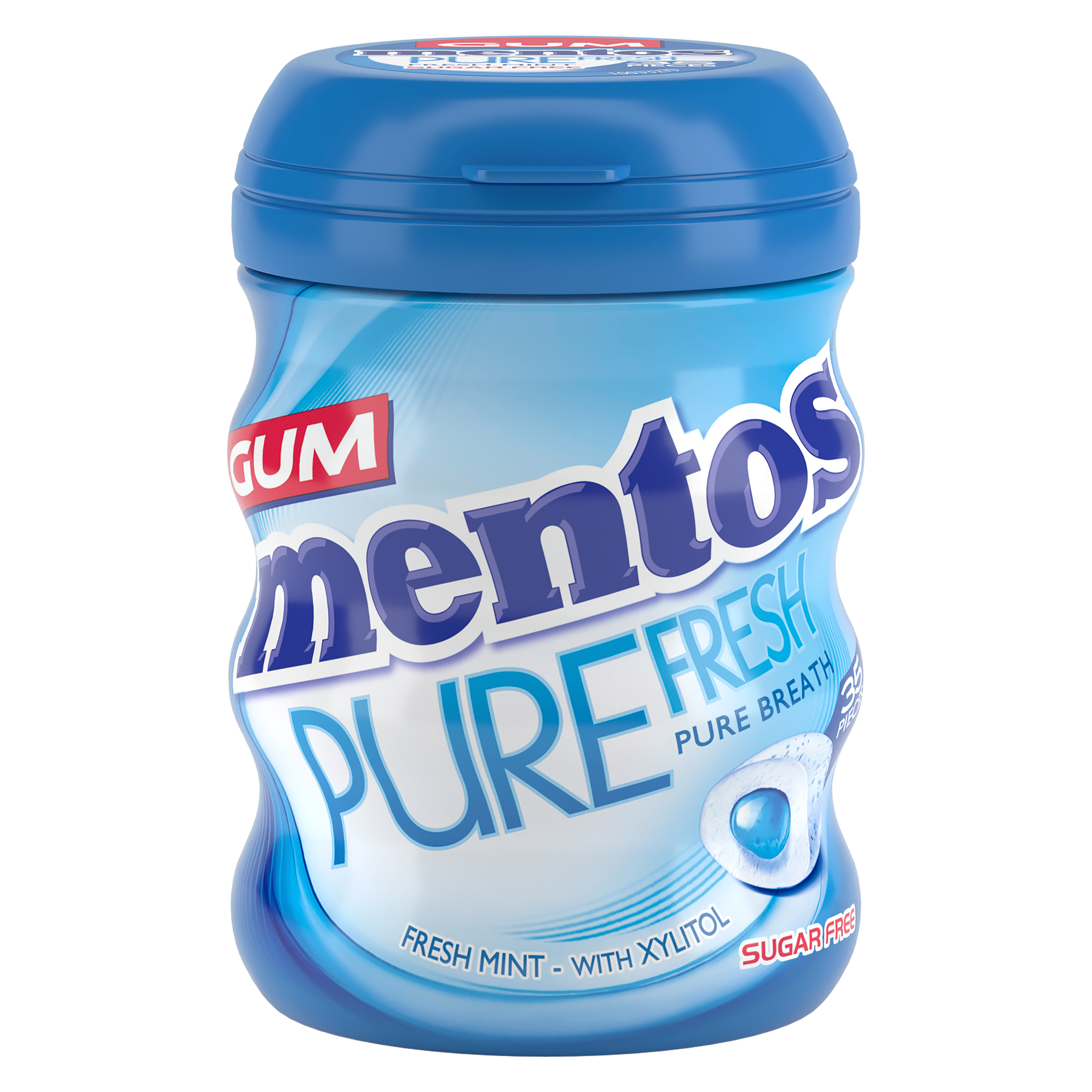 Mentos Pure Fresh Gum Freshmint Bottle