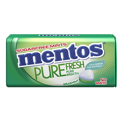 Kẹo Ngậm Không Đường Mentos Pure Fresh Hương Spearmint