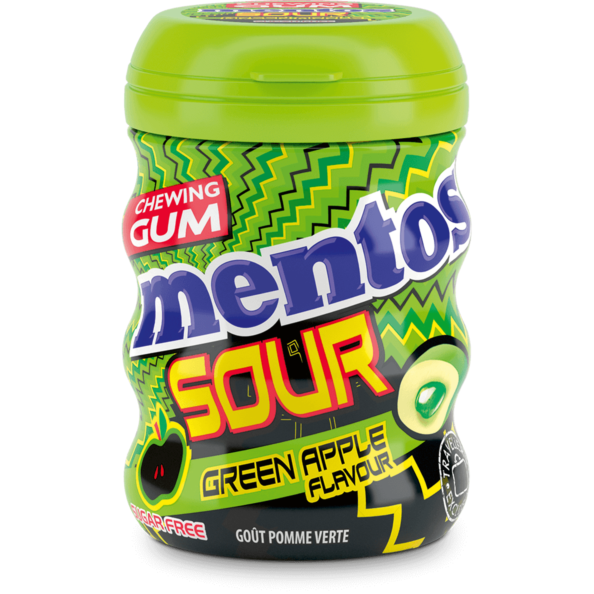 Mentos Gum Sour Green Apple | 68g EU