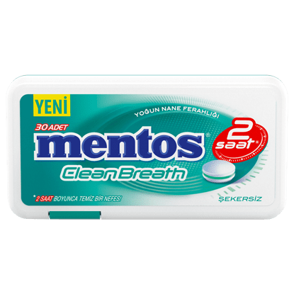 MENTOS CLEAN BREATH YOĞUN NANE FERAHLIĞI 27,50G