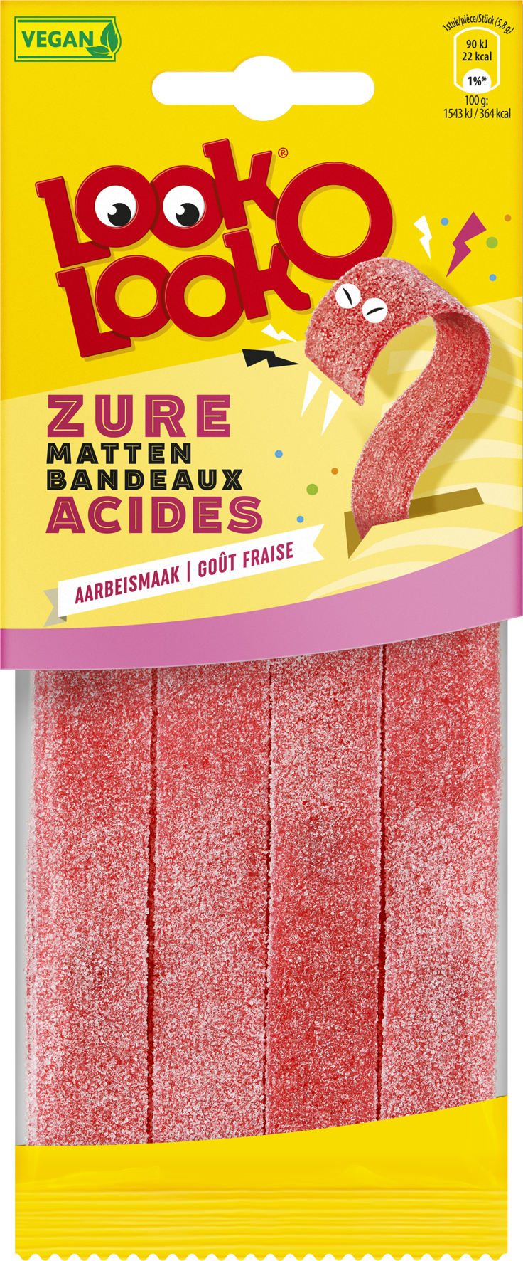 LOOK-O-LOOK ZURE STREKEN AARDBEI