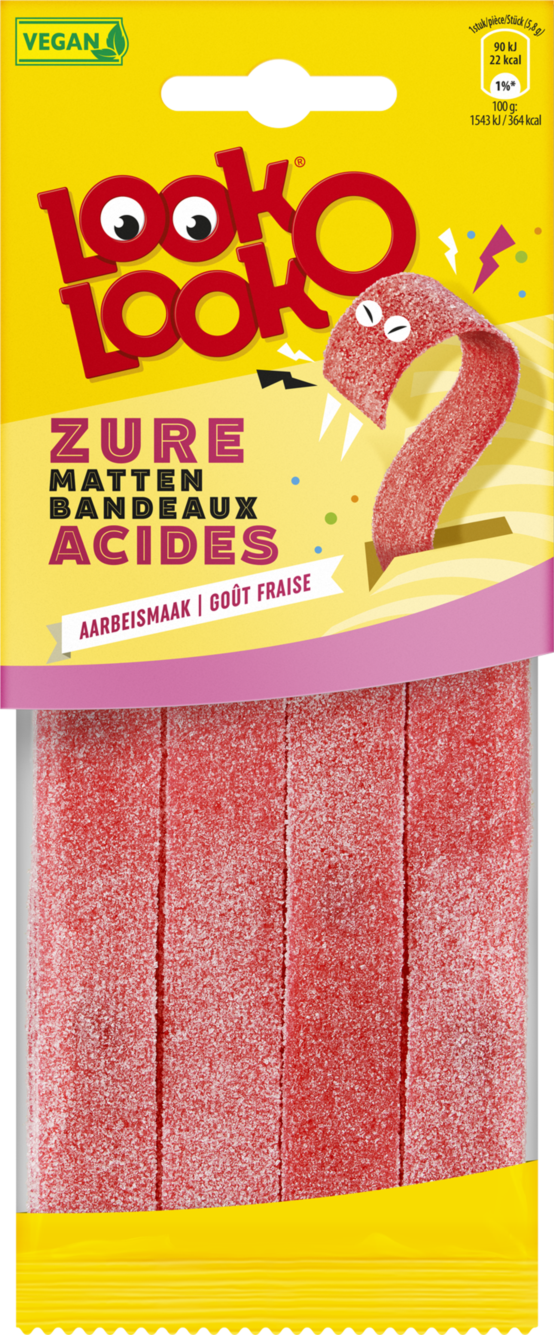 LOOK-O-LOOK ZURE STREKEN AARDBEI