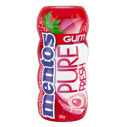 Mentos Pure Fresh Strawberry Sugarfree Bottle