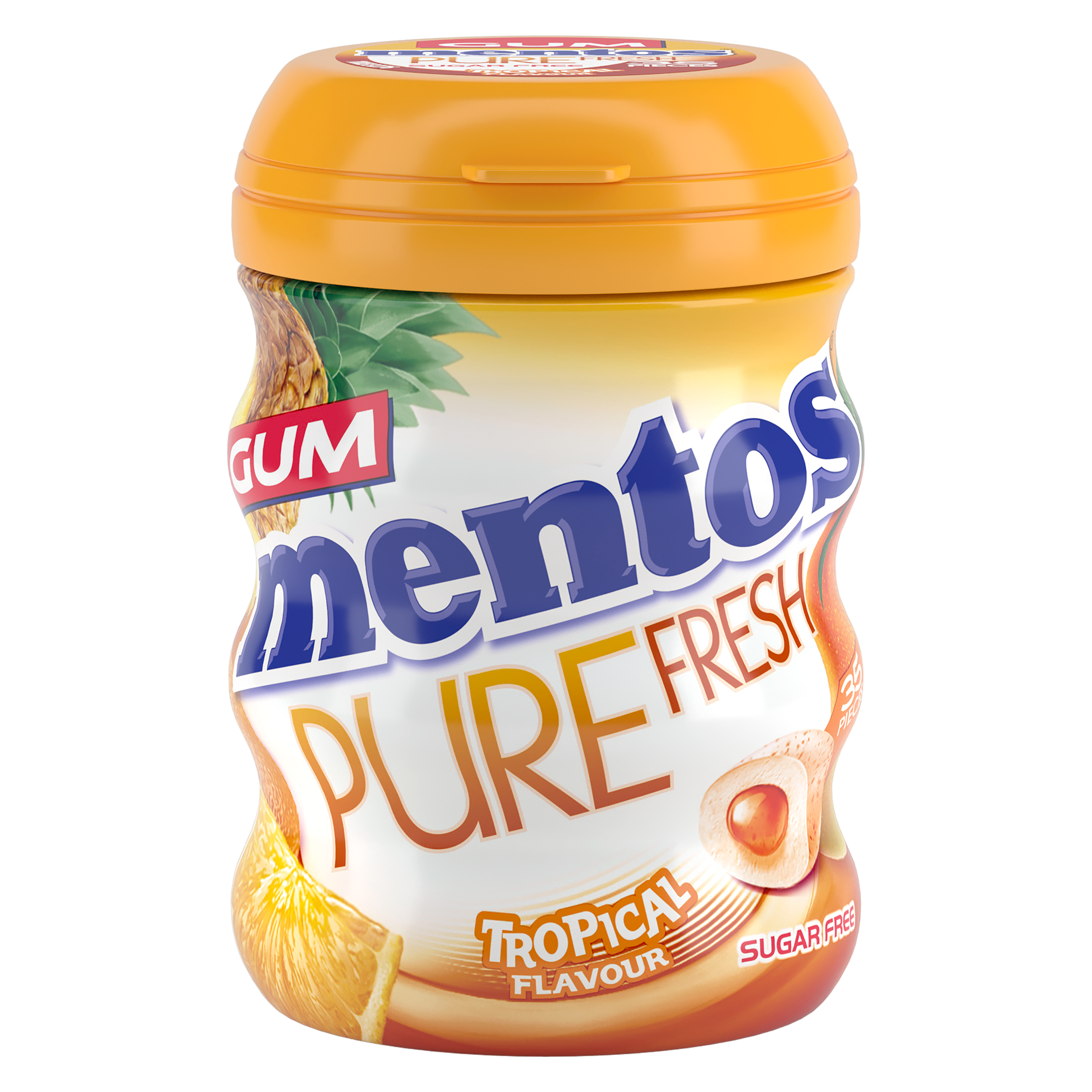 Mentos Pure Fresh Gum Tropical Bottle