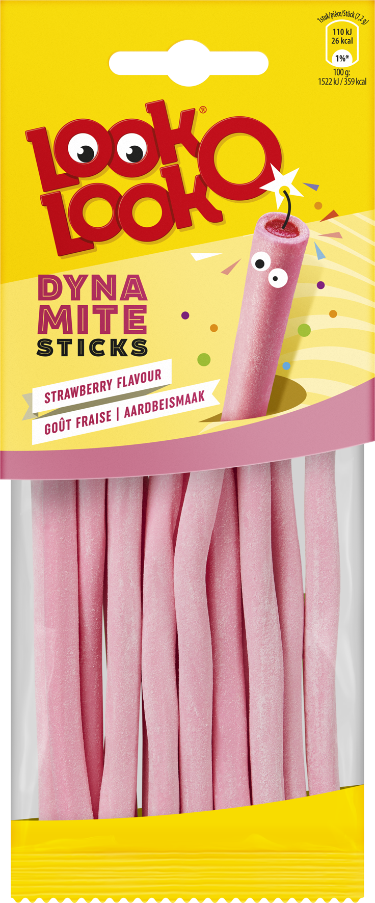 LOOK-O-LOOK DYNAMIET STAAFJES AARDBEISMAAK