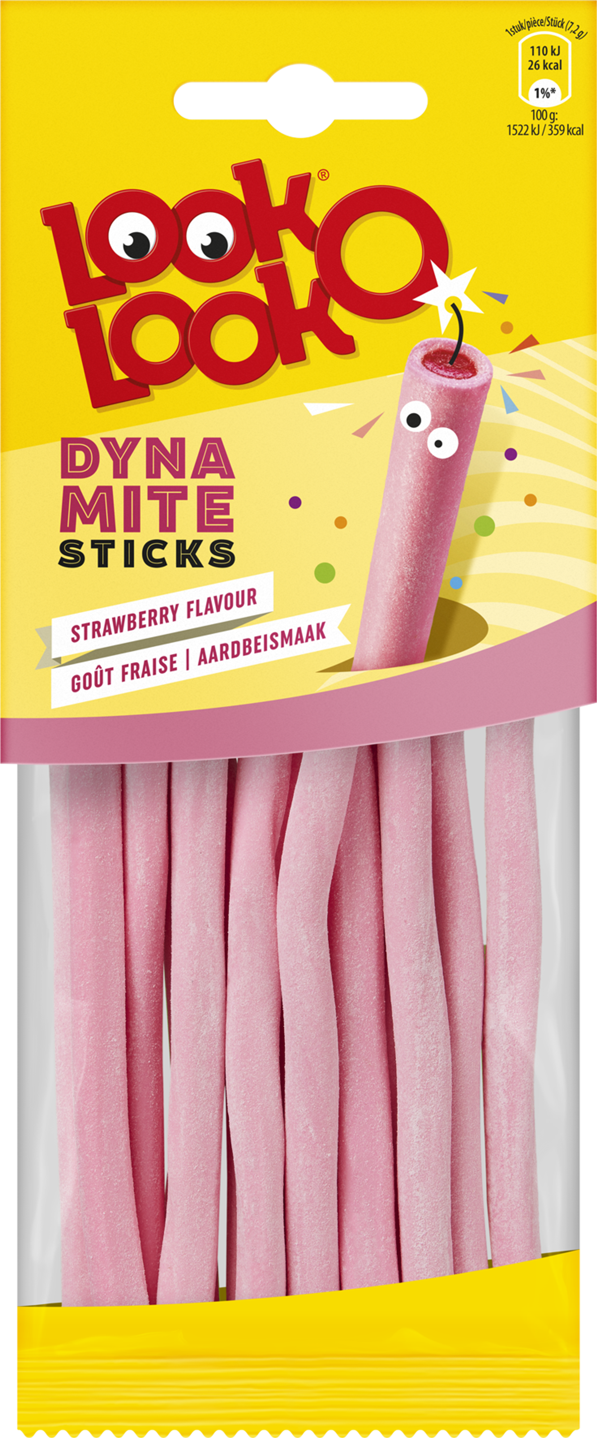 LOOK-O-LOOK DYNAMIET STAAFJES AARDBEISMAAK