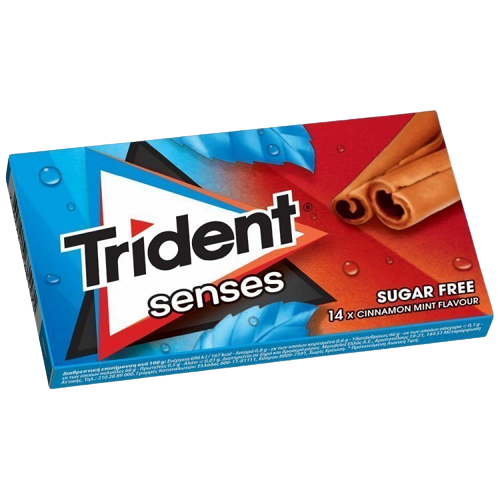 Trident Senses Κανέλα & Μέντα 27gr